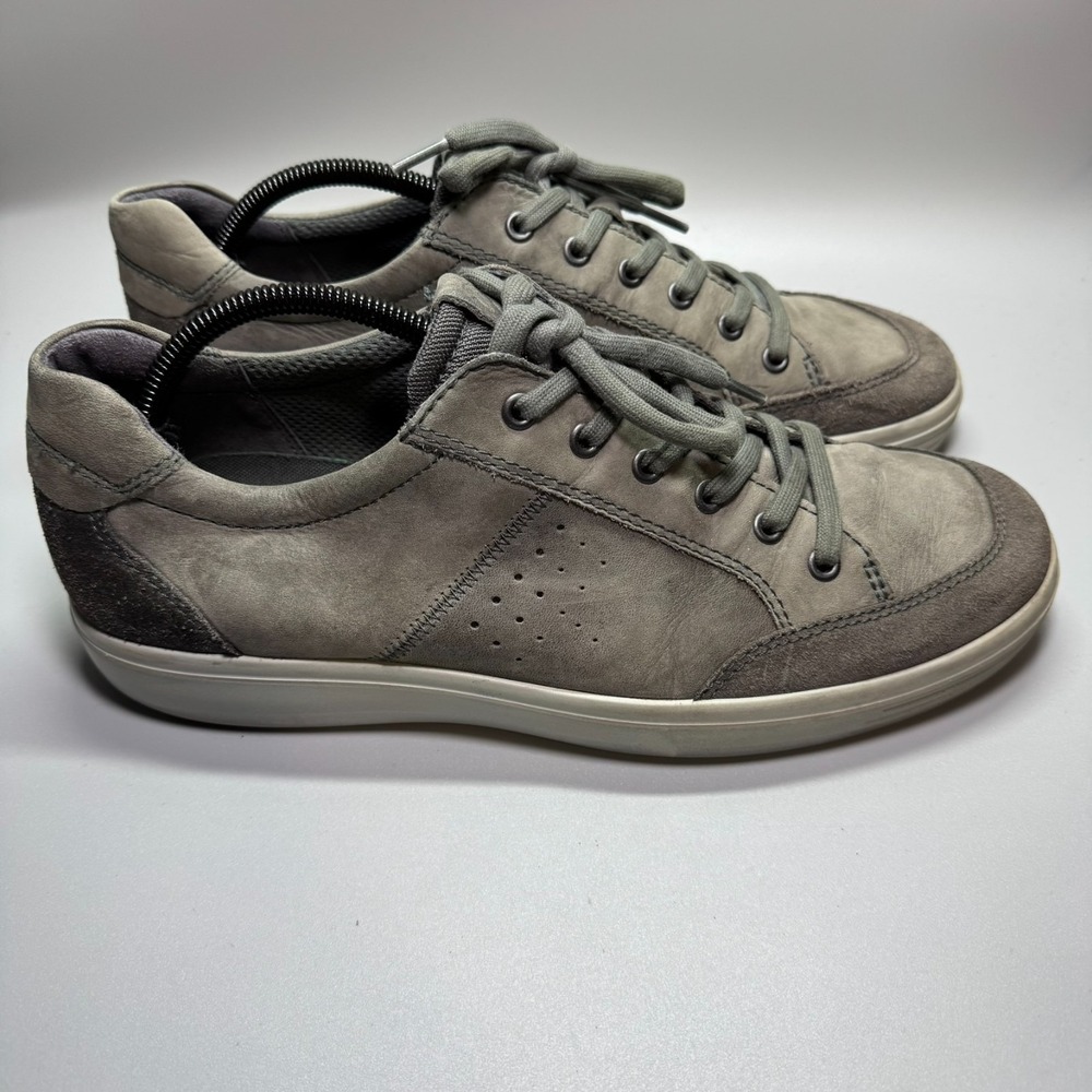 ECCO mens Soft Classic‎ Long Lace Sneaker, Warm Grey Nubuck,45